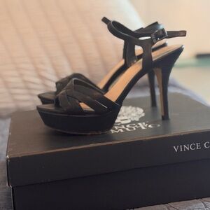 Vince Camuto Black Platform Heels
